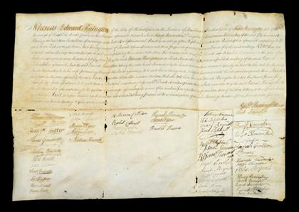 Appraisal: piece Benezet Anthony Manuscript Document Signed Philadelphia November p folio