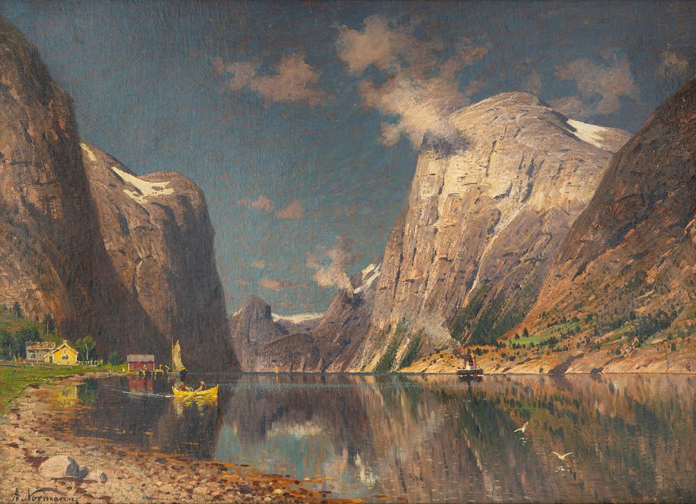 Appraisal: ADELSTEEN NORMANN NORWEGIAN - ADELSTEEN NORMANN NORWEGIAN - View of