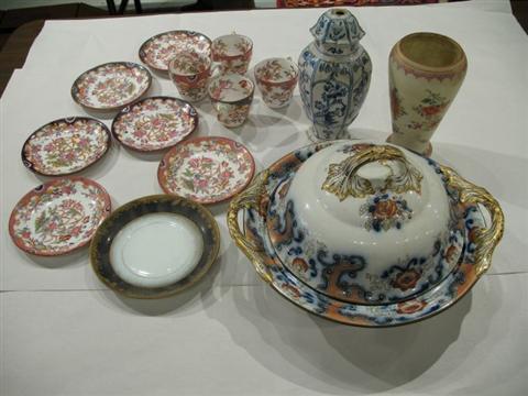 Appraisal: LOT OF SARREGUEMINES AND OTHER CERAMICS Including a English transfer