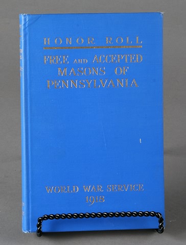 Appraisal: Free and Accepted Mason of Pennsylvania World War Service circa