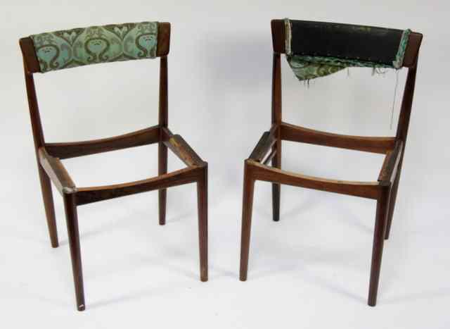 Appraisal: A set of eight rosewood dining chairs designed by Rosengren