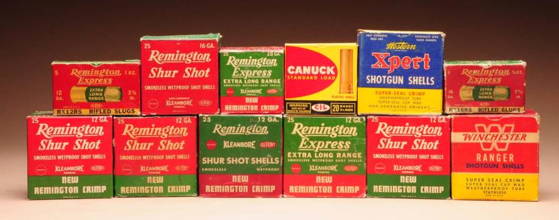 Appraisal: Lot of Shot Shell Boxes Some are full and correct