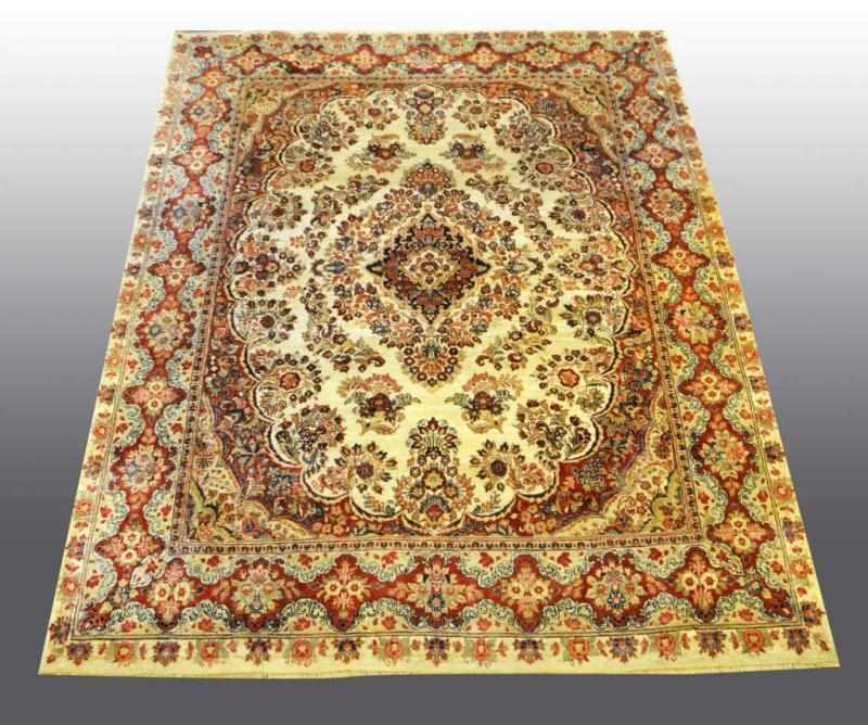 Appraisal: Antique Oriental Rug Description Floral design No tears or holes