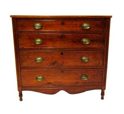 Appraisal: Federal cherrywood chest of drawersearly th century