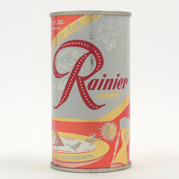 Appraisal: Rainier Jubilee oz Flat Top AGED MOTIF REDReference USBC UnlistedBrewery