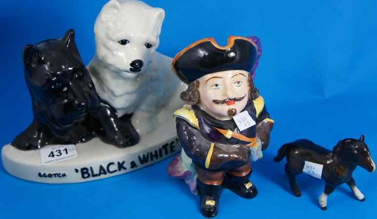 Appraisal: Sylvac Toby Jug and Wood Potteries of Burslem Scotch ''Black