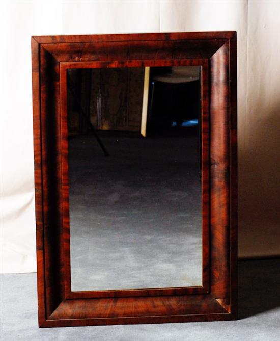 Appraisal: A th C Mahogany Ogee Frame Wall Mirror Some veneer