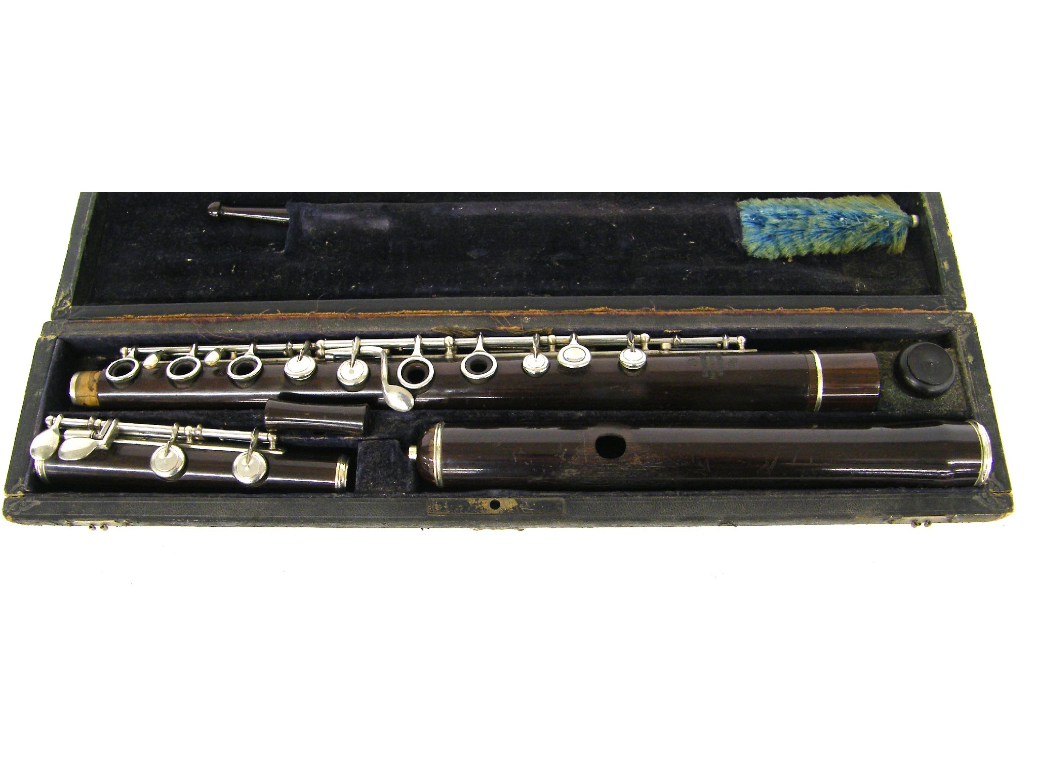 Appraisal: French conical Boehm system flute by and stamped J M