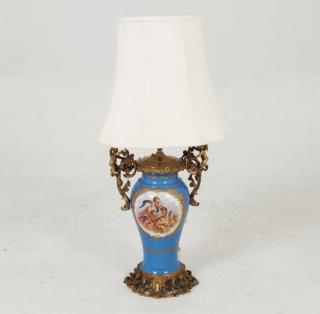 Appraisal: ROBIN EGG BLUE SEVRES PORCELAIN VASE ROBIN EGG BLUE SEVRES