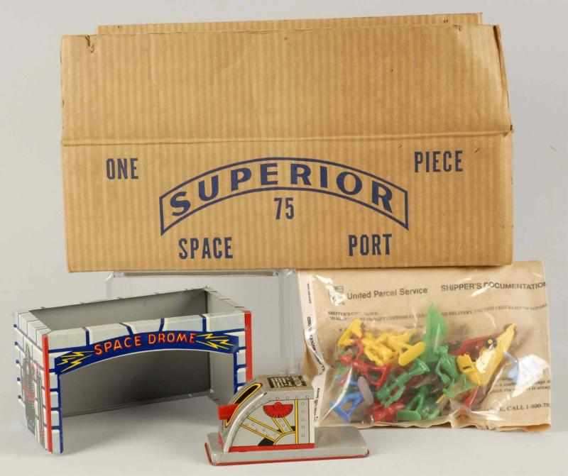 Appraisal: Superior Space Port Play Set Description Complete set with plastic