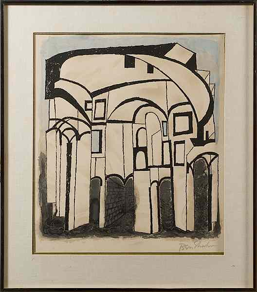 Appraisal: Lithograph by Ben Shahn Ben Shahn American - titled For