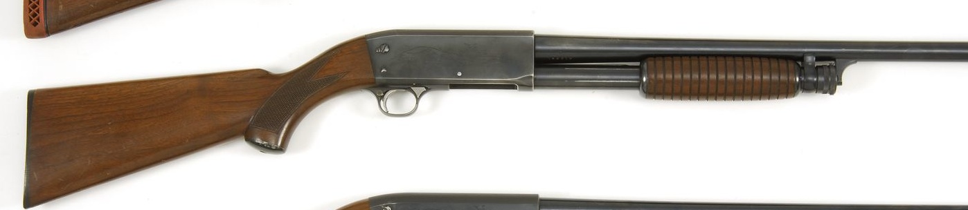 Appraisal: ITHACA MODEL FEATHERLIGHT PUMP SHOTGUN ga Serial Modified barrel Duck