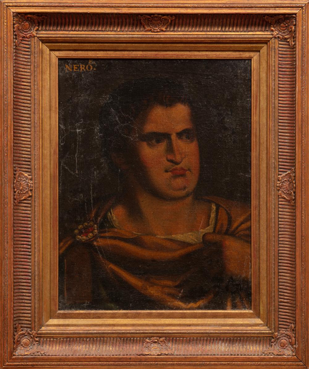 Appraisal: After Bernardino Campi Italian - Emperor Nero oil on canvas