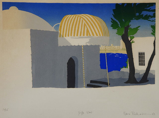 Appraisal: ILANA RICHARDSON TH ST CENTURY 'Yaffo View' screen print pencil