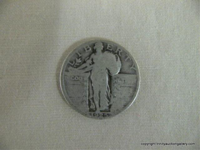 Appraisal: Silver Standing Liberty Cent Quarter Coin - in good circulated