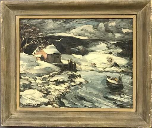 Appraisal: Merton Widdicombe Willmore Oil on Canvas Merton Widdicombe Willmore -