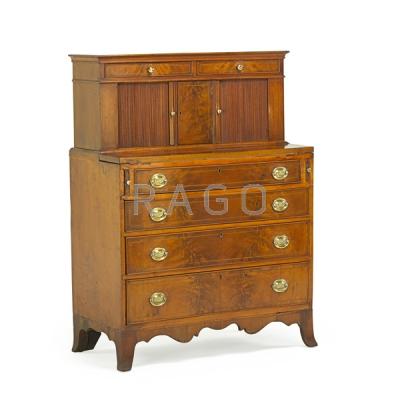 Appraisal: FEDERAL STYLE TAMBOUR DESK Condition Report