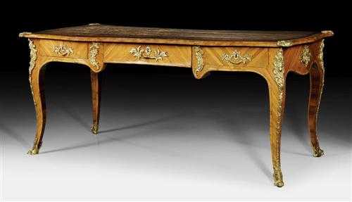 Appraisal: BUREAU-PLAT Louis XV probably by J DUBOIS Jacques Dubois maitre