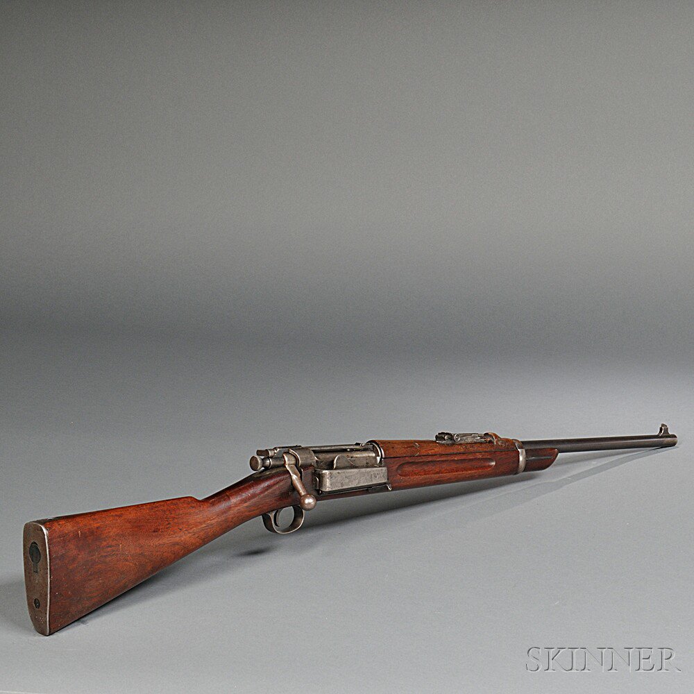 Appraisal: Model Krag Carbine c serial number walnut stock with a