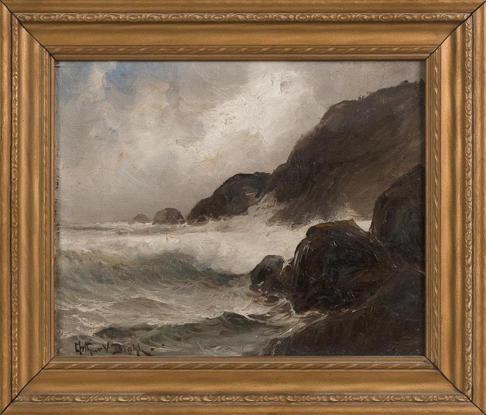 Appraisal: ARTHUR VIDAL DIEHL MASSACHUSETTS NEW YORK ENGLAND - CRASHING WAVES