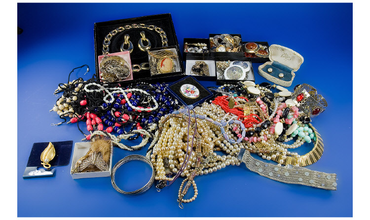 Appraisal: Two Trays of Costume Jewellery of various styles and dates