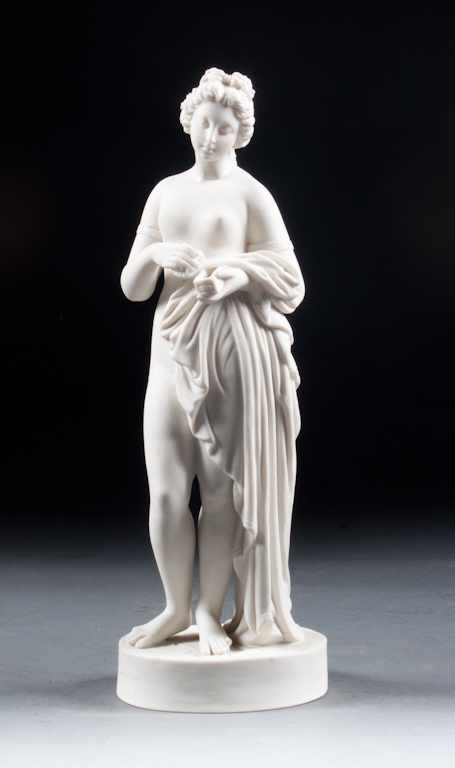 Appraisal: Victorian parian figure of Pandora second half- th century modeled