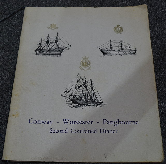 Appraisal: Ephemera Conway-Worcester-Pangbourne nd Combined Dinner programme th July various signatures