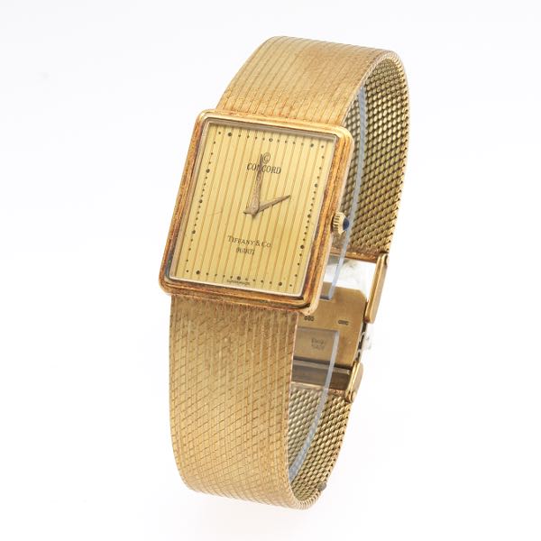 Appraisal: GENTLEMAN'S CONCORD GOLD DRESS WATCH MARKED TIFFANY CO - x