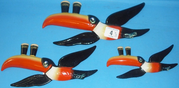 Appraisal: Carltonware Original Set wallplaques as Flying Toucans Advertising Guiness middle