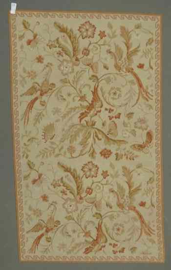 Appraisal: Aubusson scatter rug '' x ' ''