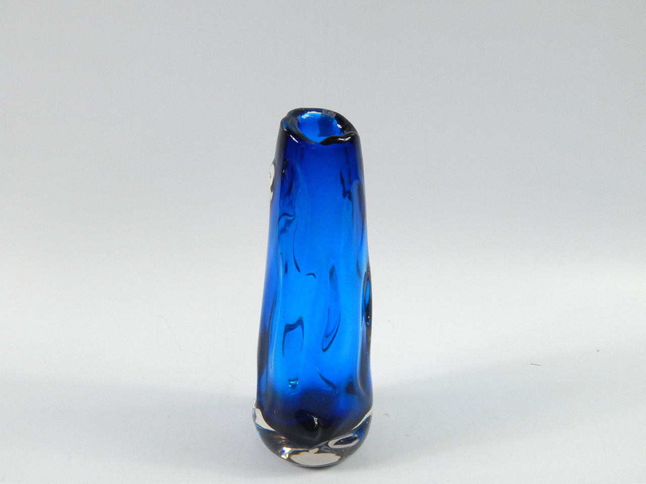 Appraisal: A Whitefriars Royal Blue glass knobbly vase cm high