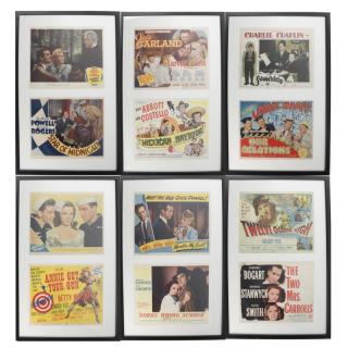 Appraisal: Frames Containing Lobby Cards Six frames containing off-set lithograph lobby