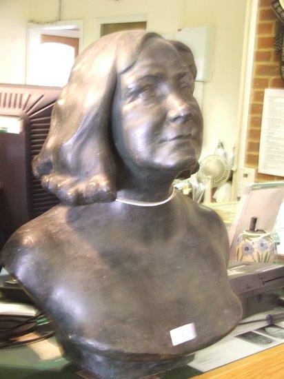 Appraisal: BARBARA TRIBE FRBS - Plaster bust of Marguerite signed dated