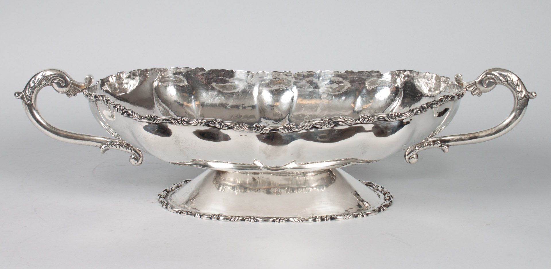 Appraisal: Latin American sterling silver oval centerbowl probably Mexican or Peruvian