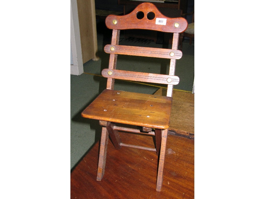 Appraisal: Child's folding chair