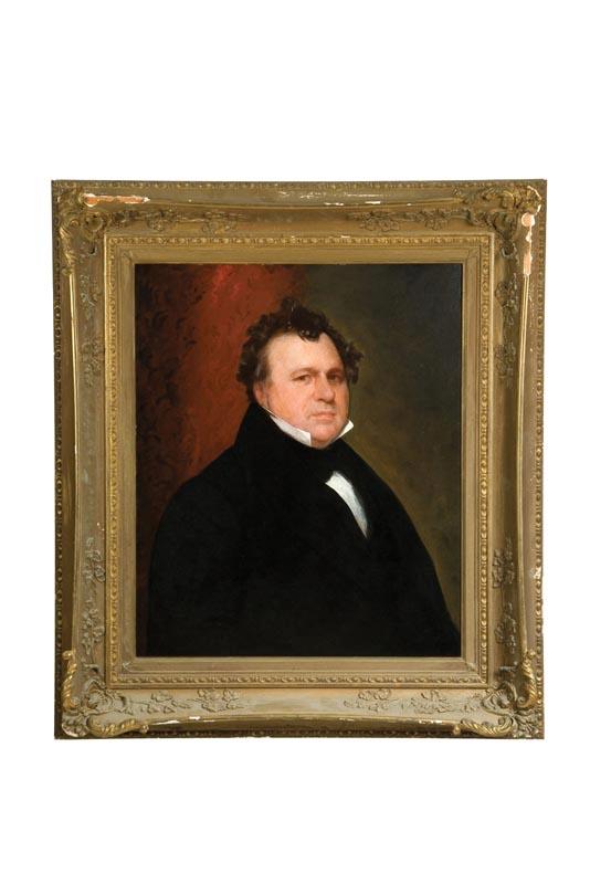 Appraisal: PORTRAIT OF CAPTAIN JOHN BINNEY ATTRIBUTED TO CHESTER HARDING MASSACHUSETTS