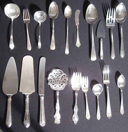 Appraisal: Large group of assorted sterling silver flatware and serviceware oz