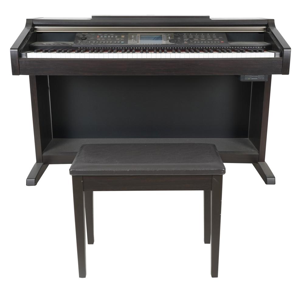 Appraisal: YAMAHA CLAVINOVA ELECTRIC PIANOwith bench inches wide inches deep inches