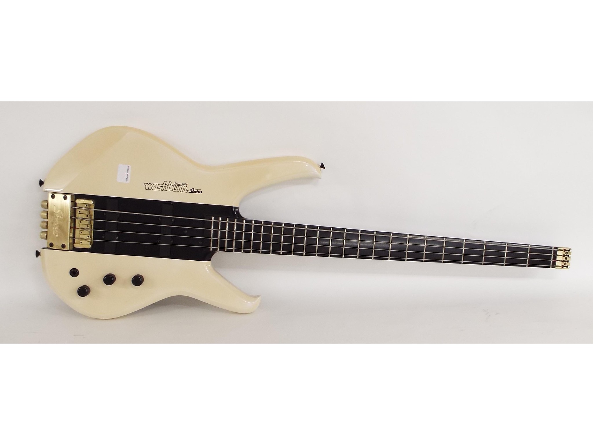 Appraisal: Washburn Series Design Status headless bass guitar white finish with