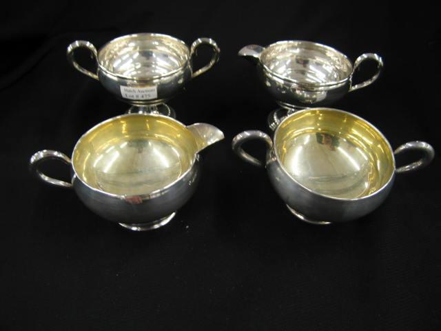 Appraisal: Sets of Sterling Silver Sugar Creamers both weighted