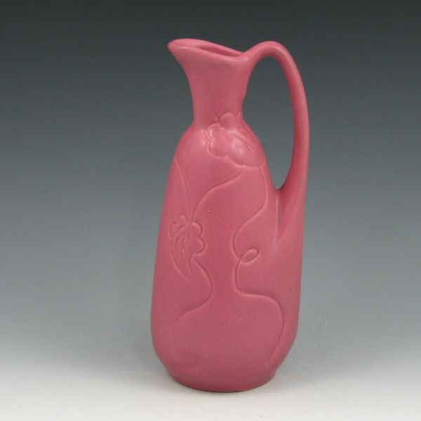 Appraisal: Van Briggle ewer in mauve with hand incised decoration Marked