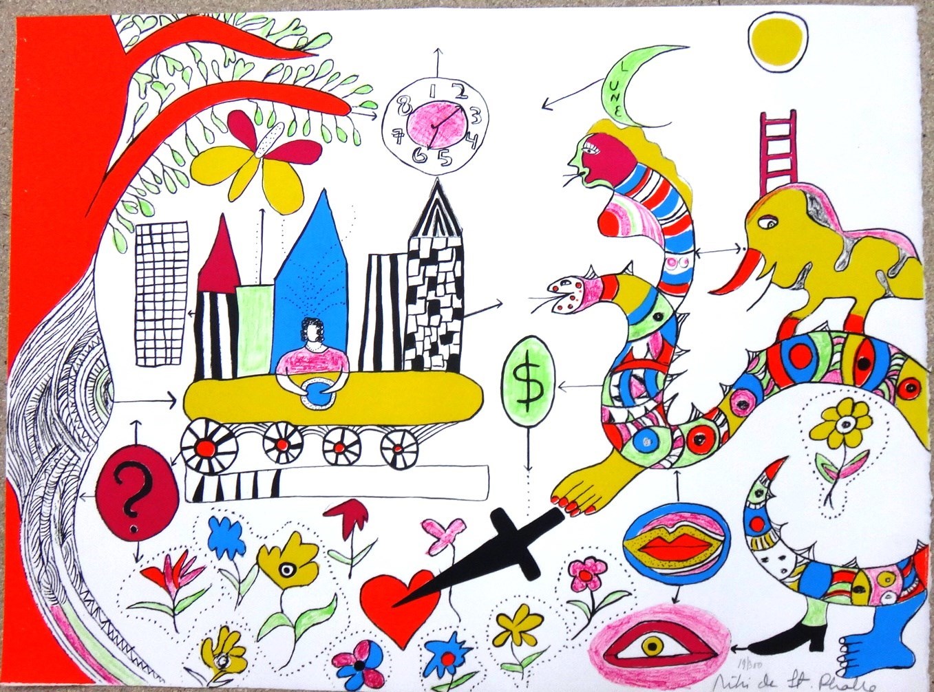 Appraisal: Niki de Saint Phalle - La R ve colour lithograph