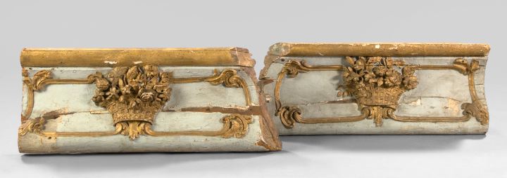 Appraisal: Large and Attractive Pair of Louis XVI Cove Molding Panels