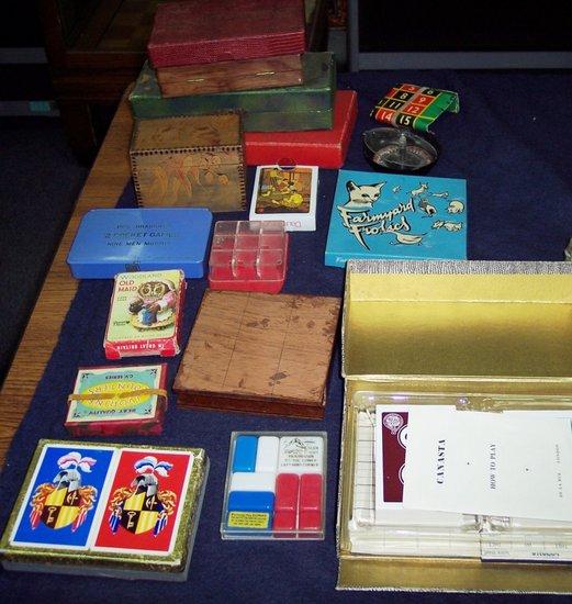 Appraisal: Sundry playing cards games etc