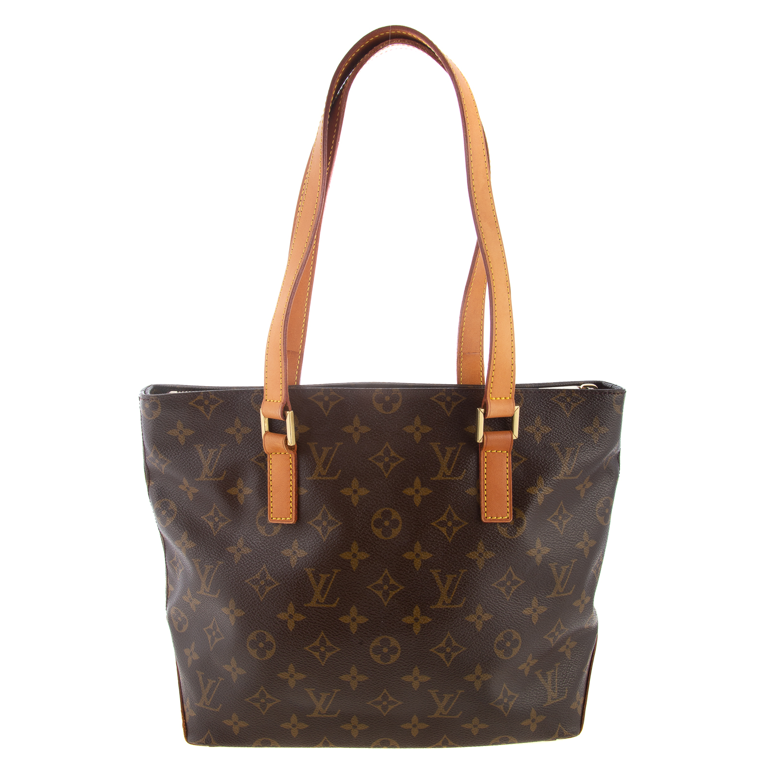 Appraisal: A LOUIS VUITTON CABAS PIANO A brown and tan Monogram