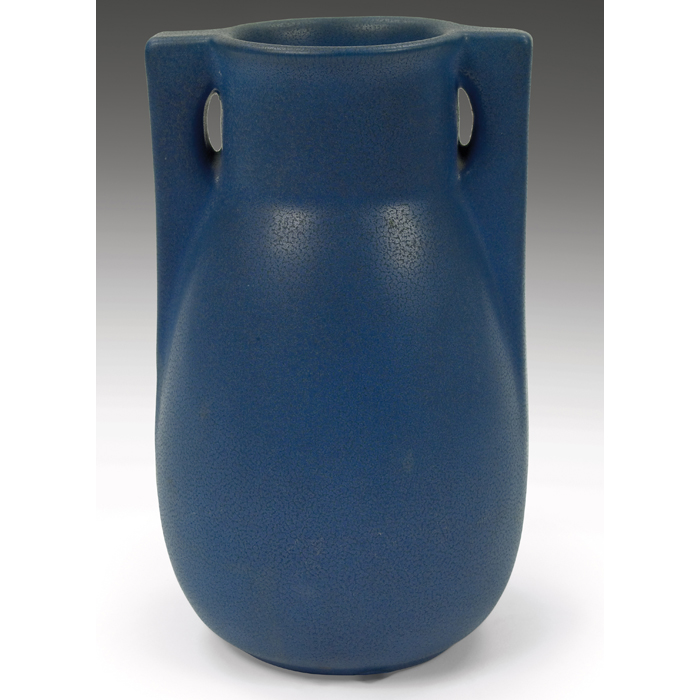 Appraisal: Teco vase shape A designed by W D Gates two-handled