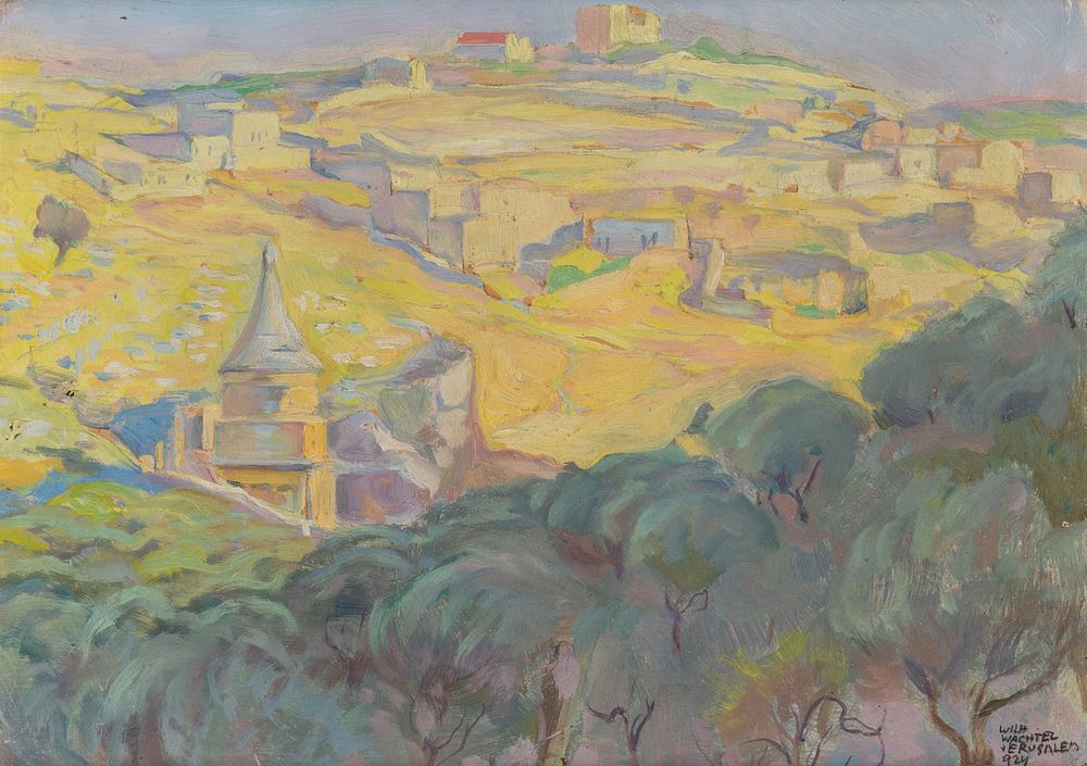 Appraisal: WILHELM WACHTEL POLISH - WILHELM WACHTEL POLISH - Jerusalem oil