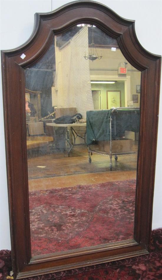 Appraisal: LARGE MIRROR A th C Atrium form mirror having a