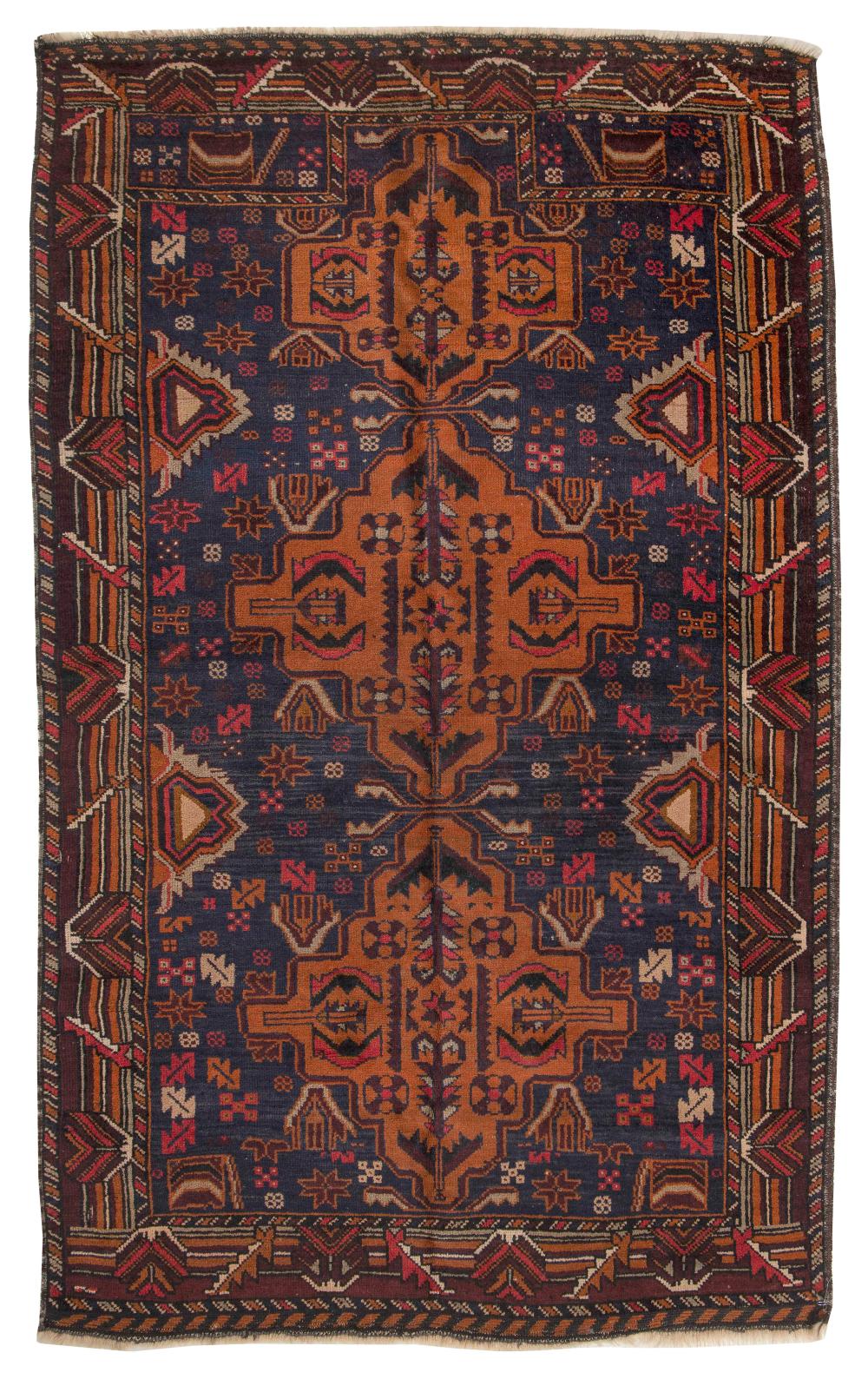 Appraisal: TURKOMAN PRAYER RUG X LAST HALF OF THE TH CENTURYTURKOMAN