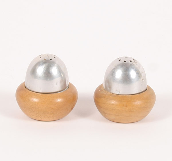 Appraisal: Russel Wright Acorn Shakers in Original Box Early 's Accessory